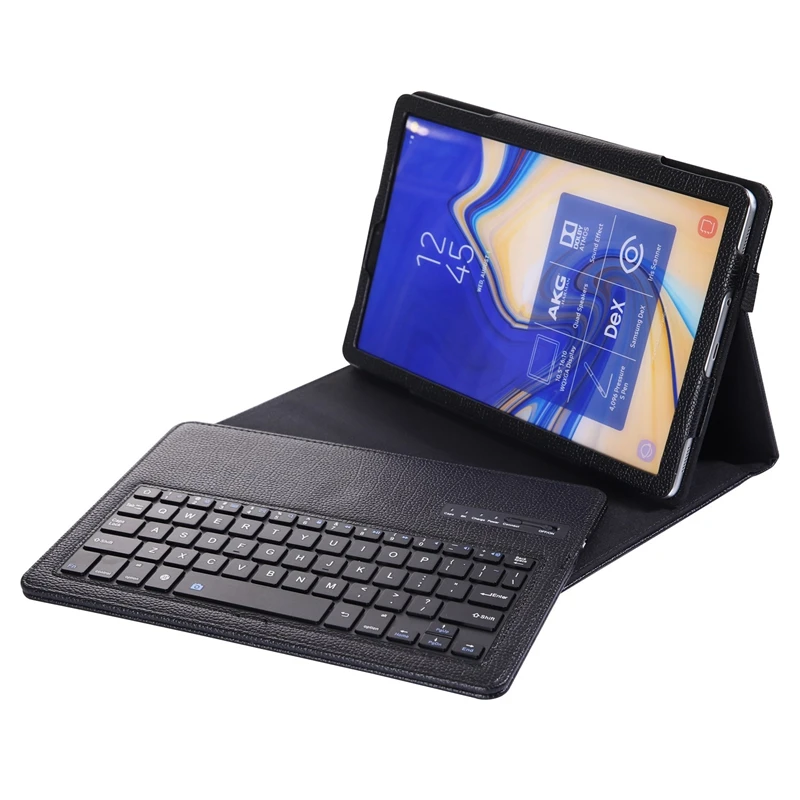 Чехол с клавиатурой Lychee для Samsung Galaxy Tab S4 10,5, модель Sm-T830/T835/T837, тонкая легкая подставка со съемным W