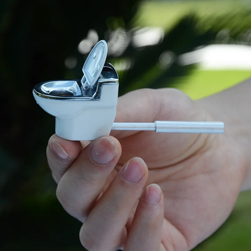 Buy Length100mm Metal Smoking Tobacco Toilet shape