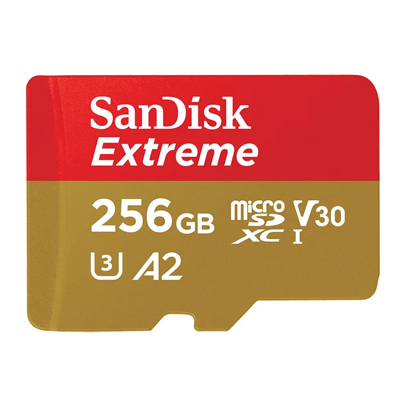 Карта памяти SanDisk 32 ГБ, Экстрим, 64 ГБ, карта micro SD, UHS-I C10 U3 V30 A2, microSDHC/microSDXC Flash, 128 ГБ, 256 ГБ, 400 гб, TF карта - Емкость: 256GB