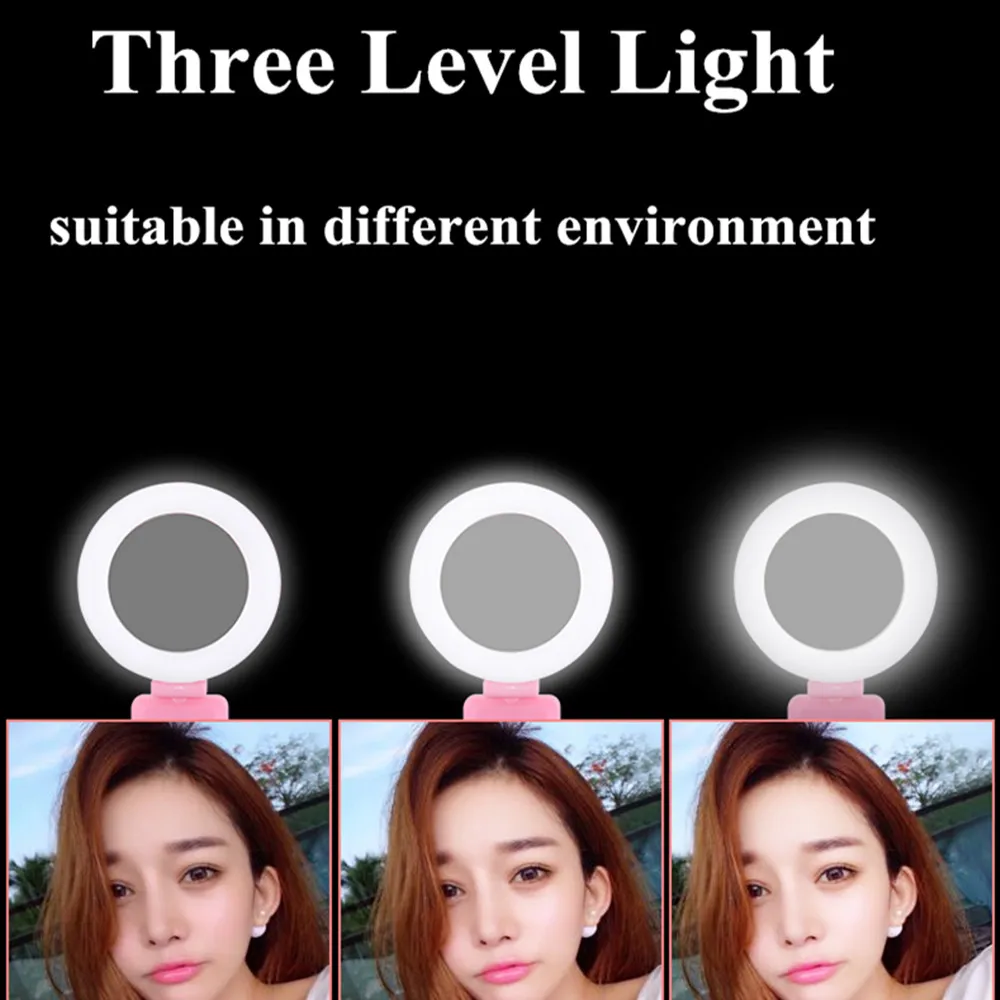  1.7m Extendable live Tripod Selfie Stick LED Ring light Stand 4 in 1 With Monopod Phone Mount for i