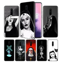 Sister Nun Soft Black Silicone Case Cover for OnePlus 6 6T 7 Pro 5G Ultra-thin TPU Phone Back Protective