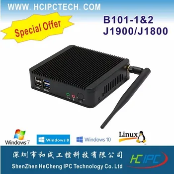

Free Shipping HCIPC F2B101-1 HCSJ18NA, Baytrail J1800 Mini PC, J18900 dual lan barebone pc