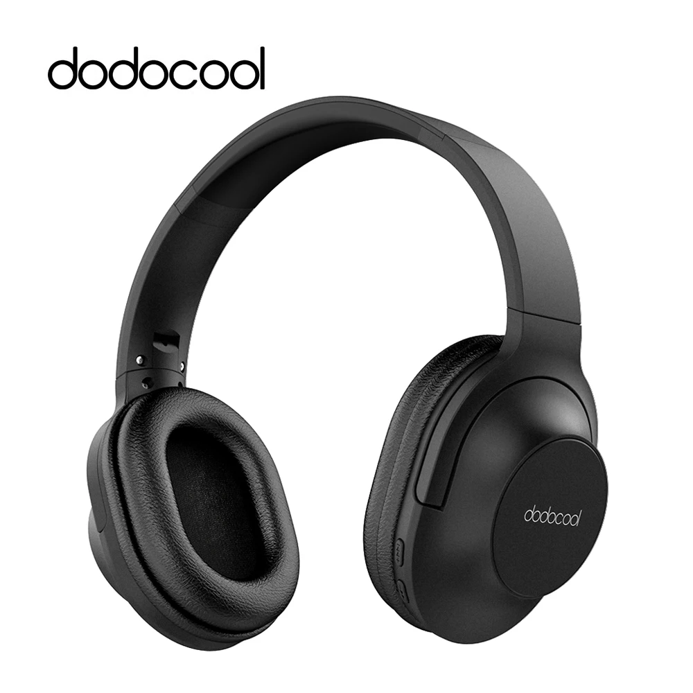 

dodocool Bluetooth Headphones Wireless 4.0 Hi-Fi Headset Wired Headphone 2-in-1 Over-ear Stereo Sound 10 Hours Playtime