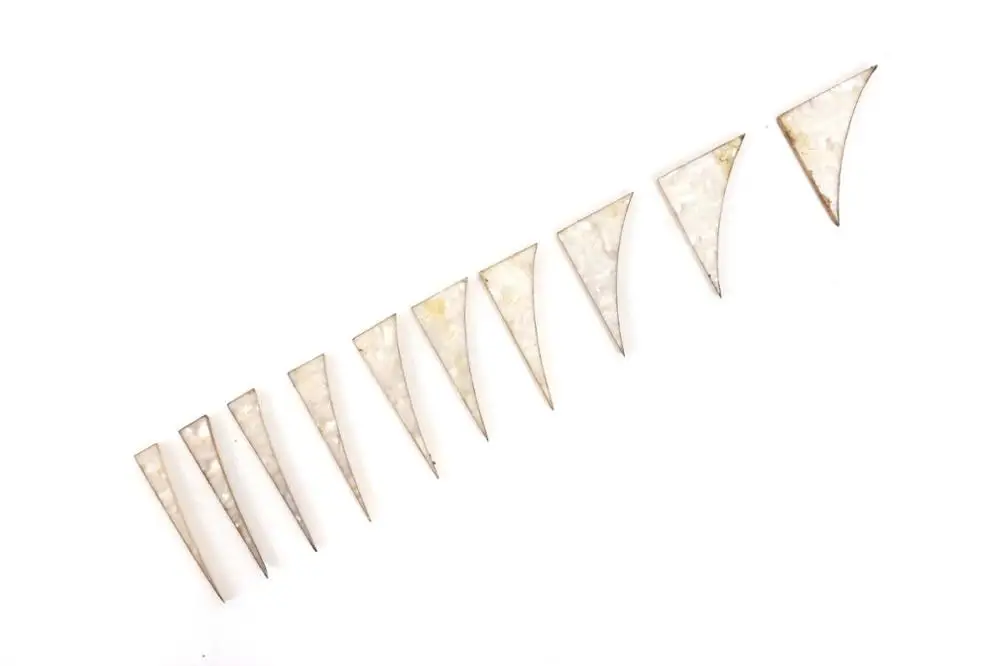 

1set (10pcs) Electric Guitar Fretboard Inlay white Shark Fin LP Jackson Strat guitar Parts & accessories