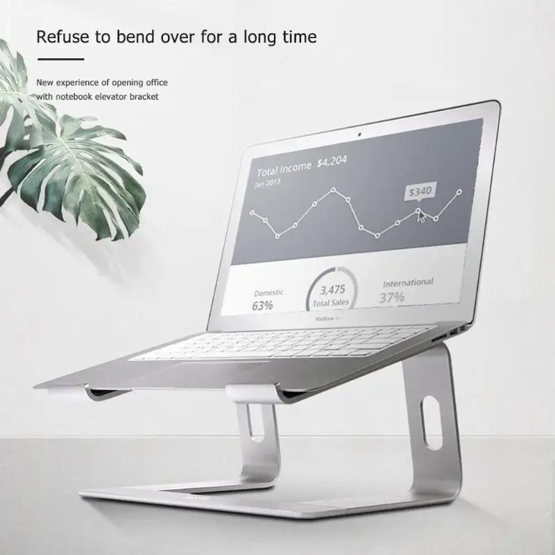 

Aluminum Alloy Laptop Cooling Stand Support Bracket Notebook PC Desktop Holder Rack for 10-17 inch Laptop Hollow Open Heat