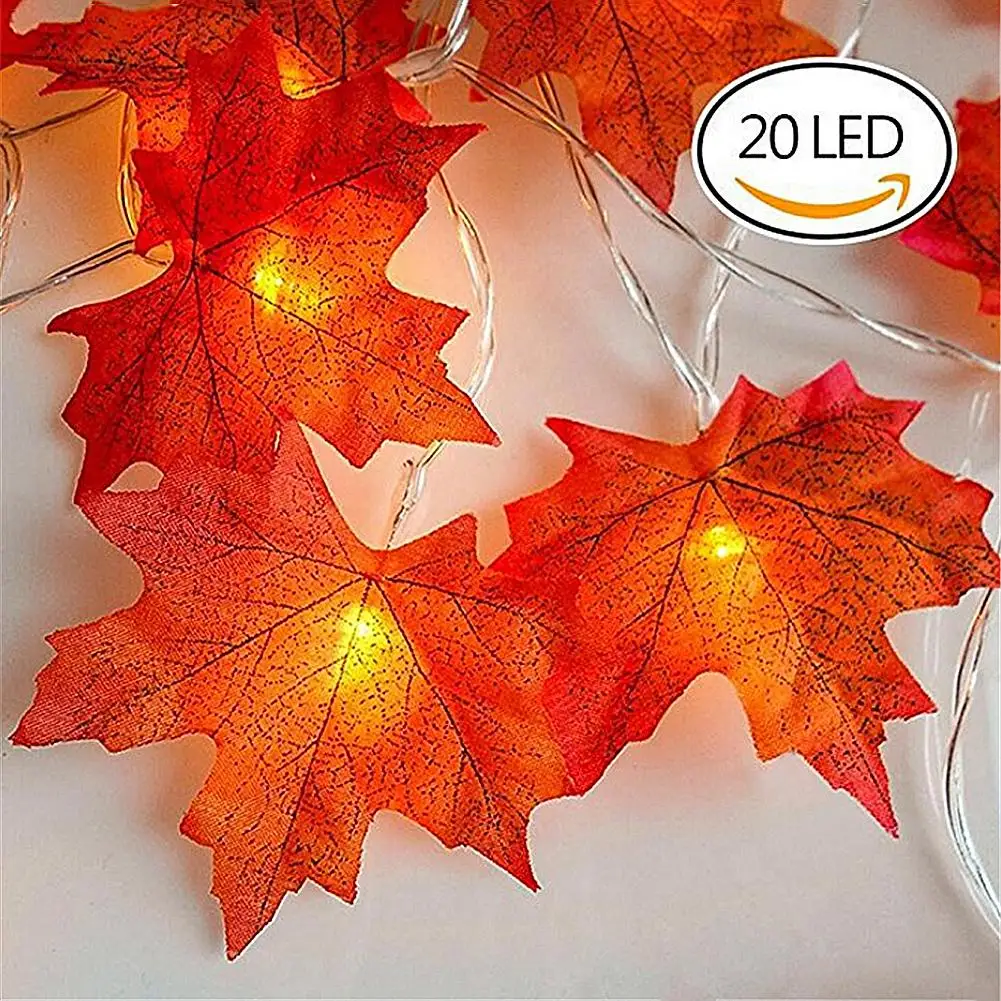 3M 20 Leds Novelty Maple Leaf LED String Light Innovative DIY String