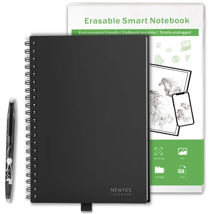 

Smart Notebook Paper A5 B5 school office Reusable Erasable Cloud Storage Flash Storage App Connection Notepad Lined With Pen