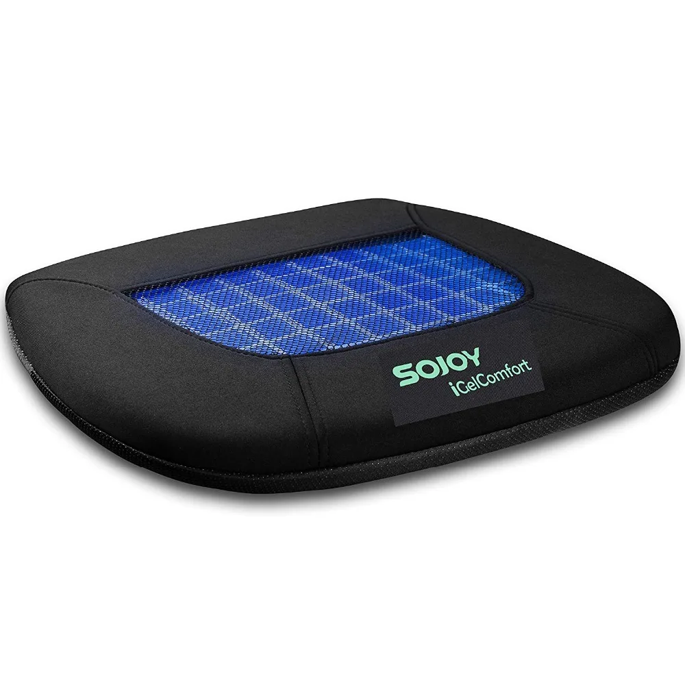 

Sojoy Comfort Coccyx Orthopedic All Gel Seat Cushion Seat Pad Memory Foam Non-Slip Seat Cushion For Car Home Office Use