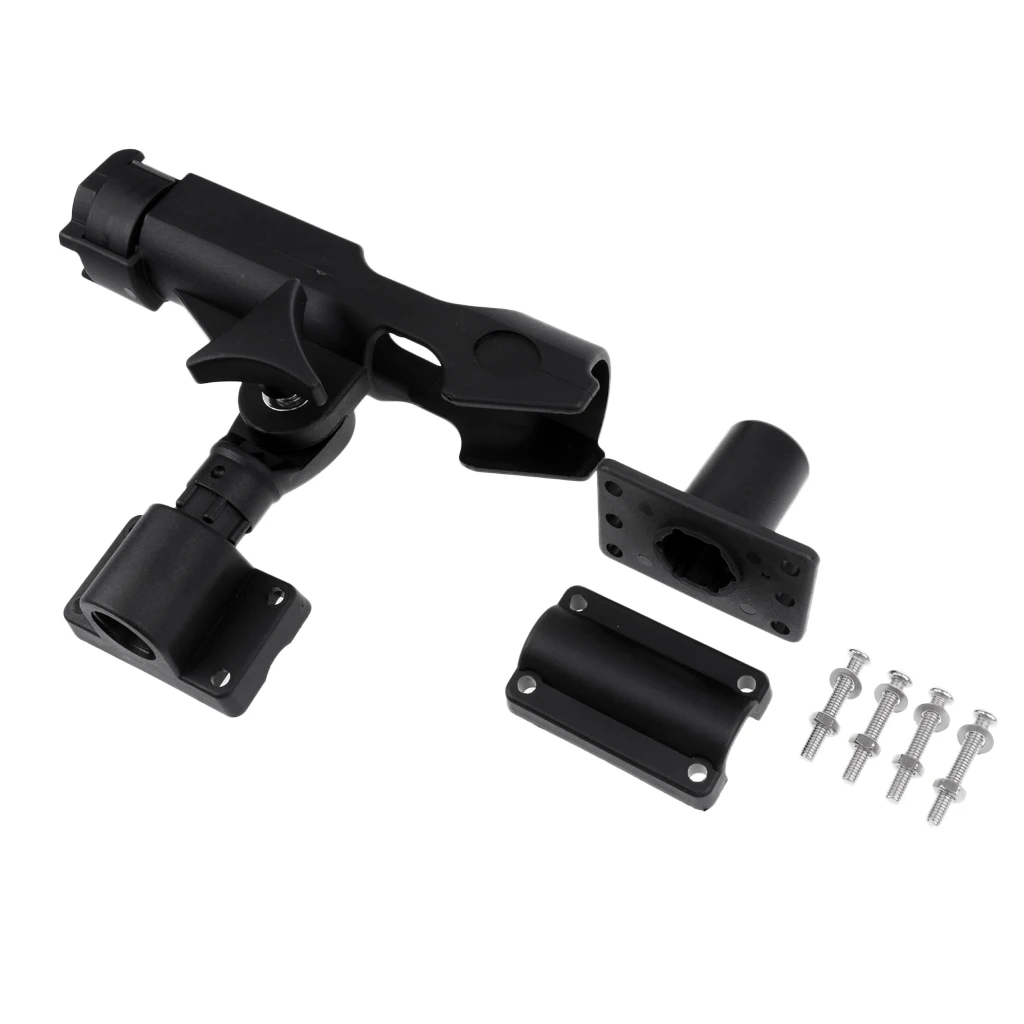 2 Pieces Kayak Boat Fishing Rod Holder Side/Rail/Flush Mount Pole Rest Rack