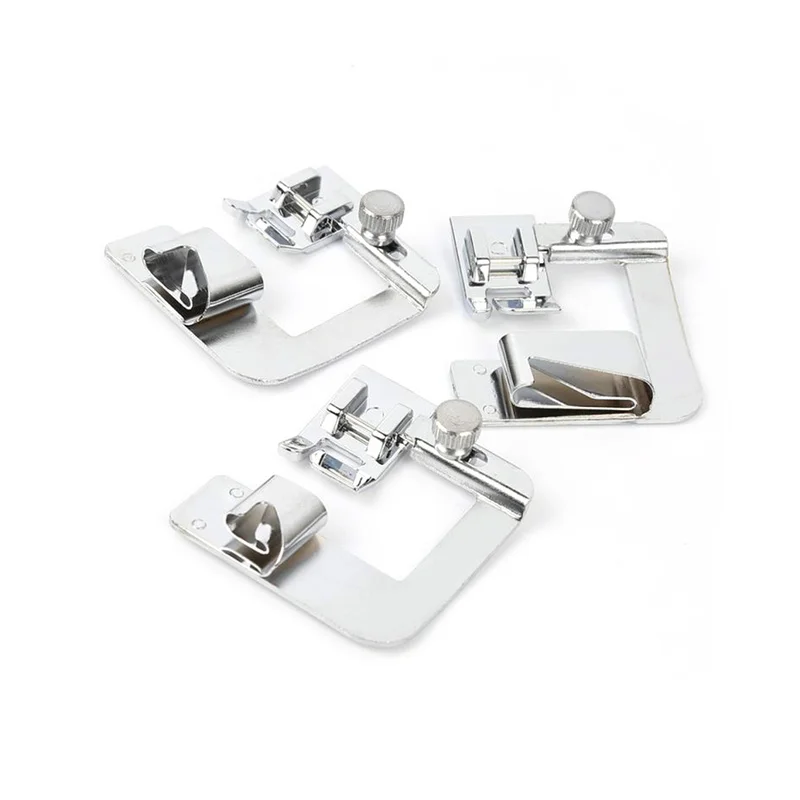 

Domestic Sewing Machine Foot Presser Rolled Hem Feet Selvage Crimping Presser Household Sewing Machine Accessories Practical