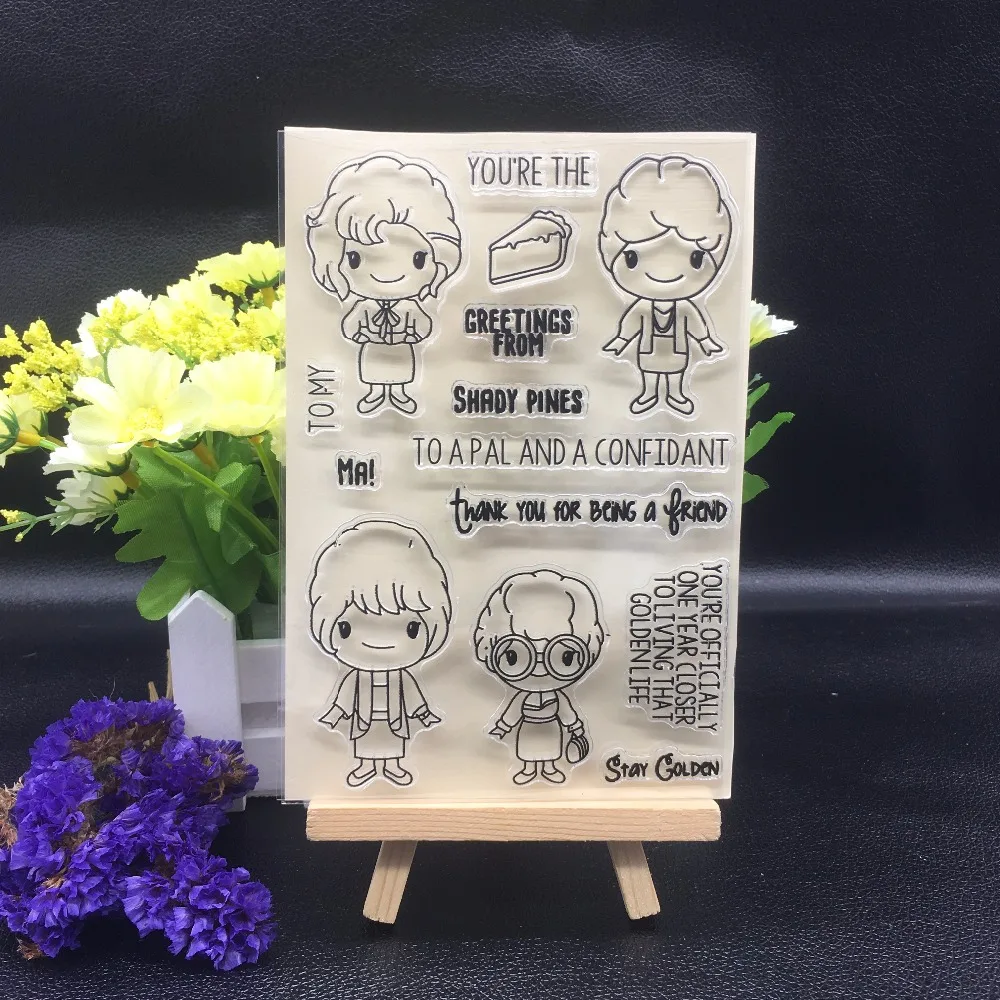 Cheese Boys and Girls Stamp Clear Clipbook Transparent Silicone Rubber DIY Album Decoration A89 | Дом и сад