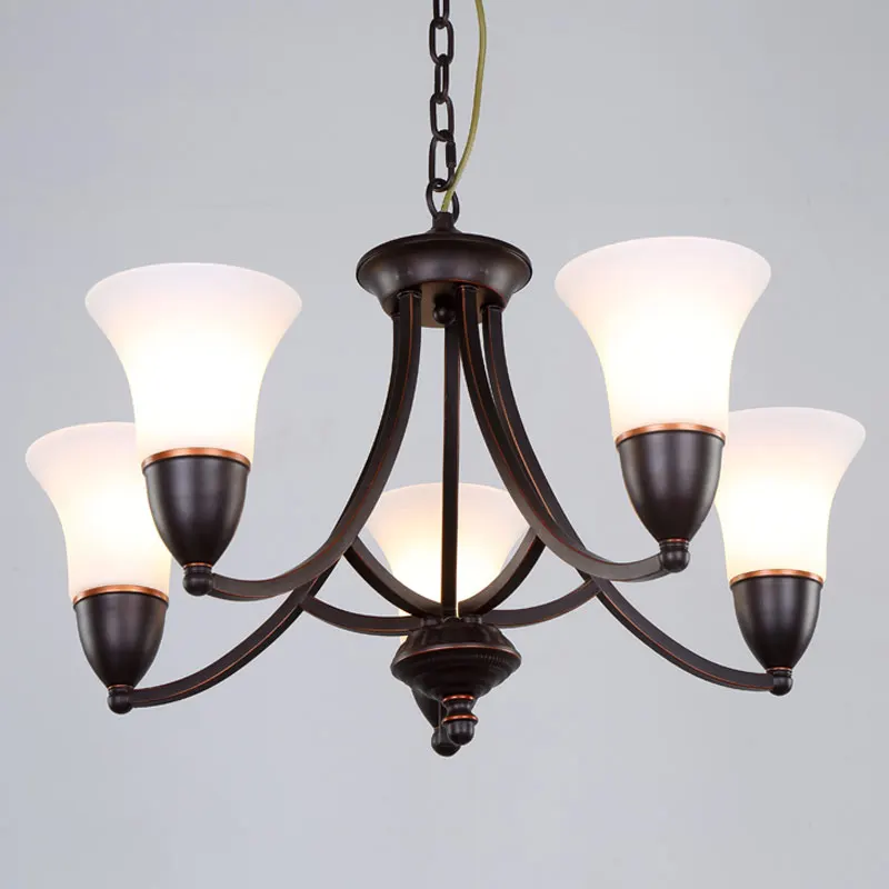 Glass-Chandeliers-Vintage-Lamp-Living-Room-Kitchen-Dining-Room-Stair-Light-White-Lampshade-Black-Iron-Home (3)