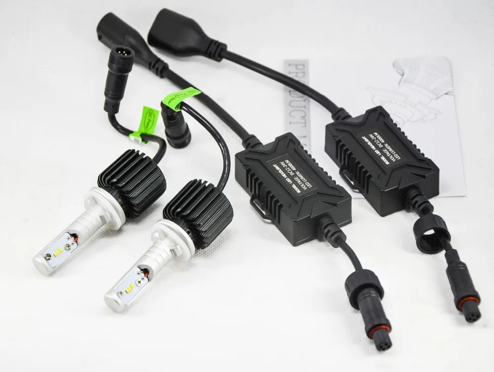Aliexpress Com Buy 1 Set 880 50w 8000lm G7 Led Headlight Kit Lumi Luxeon Zes Chips Fanless