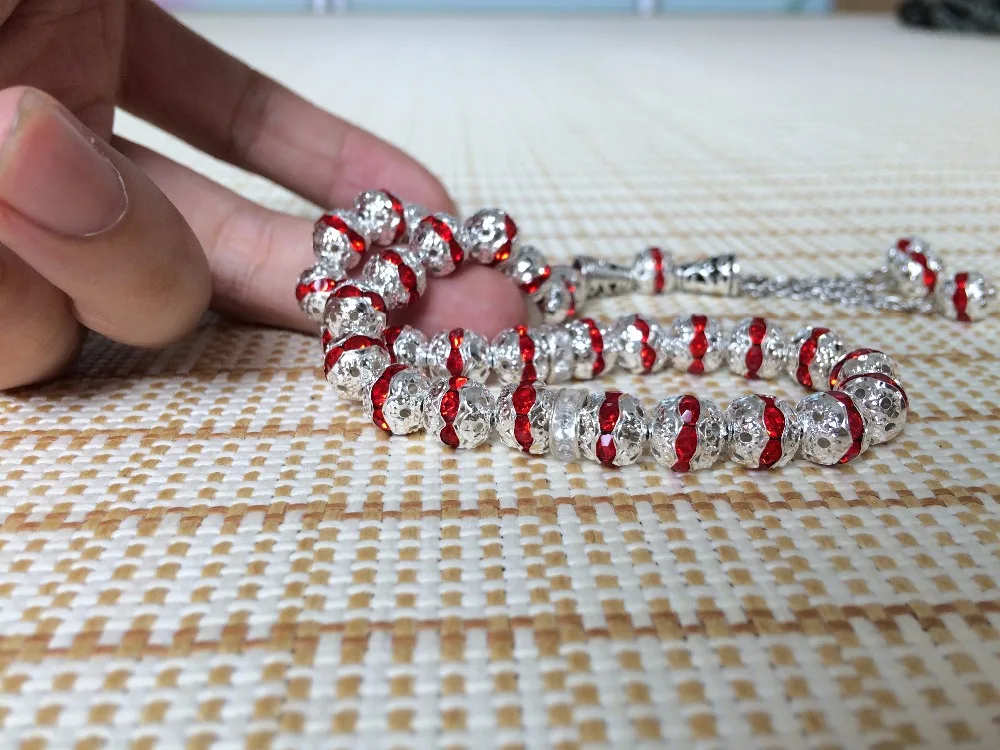 

Free shipping muslim gift Crystal rhinestone material Islamic Muslim tasbih prayer Beads masbaha Misbaha tesbih tasbeeh