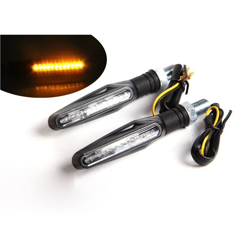 Haissky 2PCS Motorcycle LED Turn Signal Lights Universal Indicator