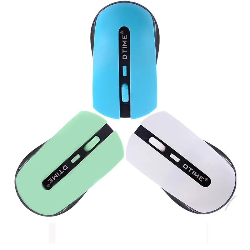 DTIME Mini Usb 2,4G Бесшумная ультратонкая беспроводная мышь для ноутбука, ноутбука, компьютерных игр, интеллектуальная энергосберегающая игровая