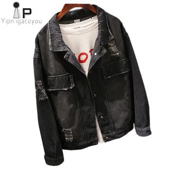 

High Quality Fashion Spring Jeans Jacket Womens 2020 New Harajuku Plus Size Black Coat Women Female Short Ladies Denim Jackets