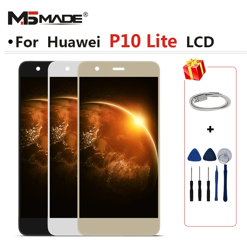 

5.2" For HUAWEI P10 Lite WAS-LX2 WAS-LX1A WAS-LX3 WAS-LX1 LCD Display Touch Screen Digitizer Assembly Parts For P10 Lite Display