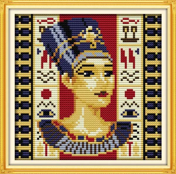 

Egypts Queen Printed on Canvas DMC Counted Chinese Cross Stitch Kits printed Cross-stitch set Embroidery Needlework