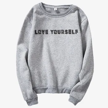 

Love your own sweatshirt, self-love swe K-pop , flowers, jersey, hipster, instagram girlfriend love yourself sweatshirt