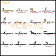 Гибкий кабель с кнопкой включения и выключения громкости для Xiaomi mi 9 8 SE A1 A2 Lite mi x 2S Max 3 Red mi Note 7 6 5 Pro 6A S2 F1