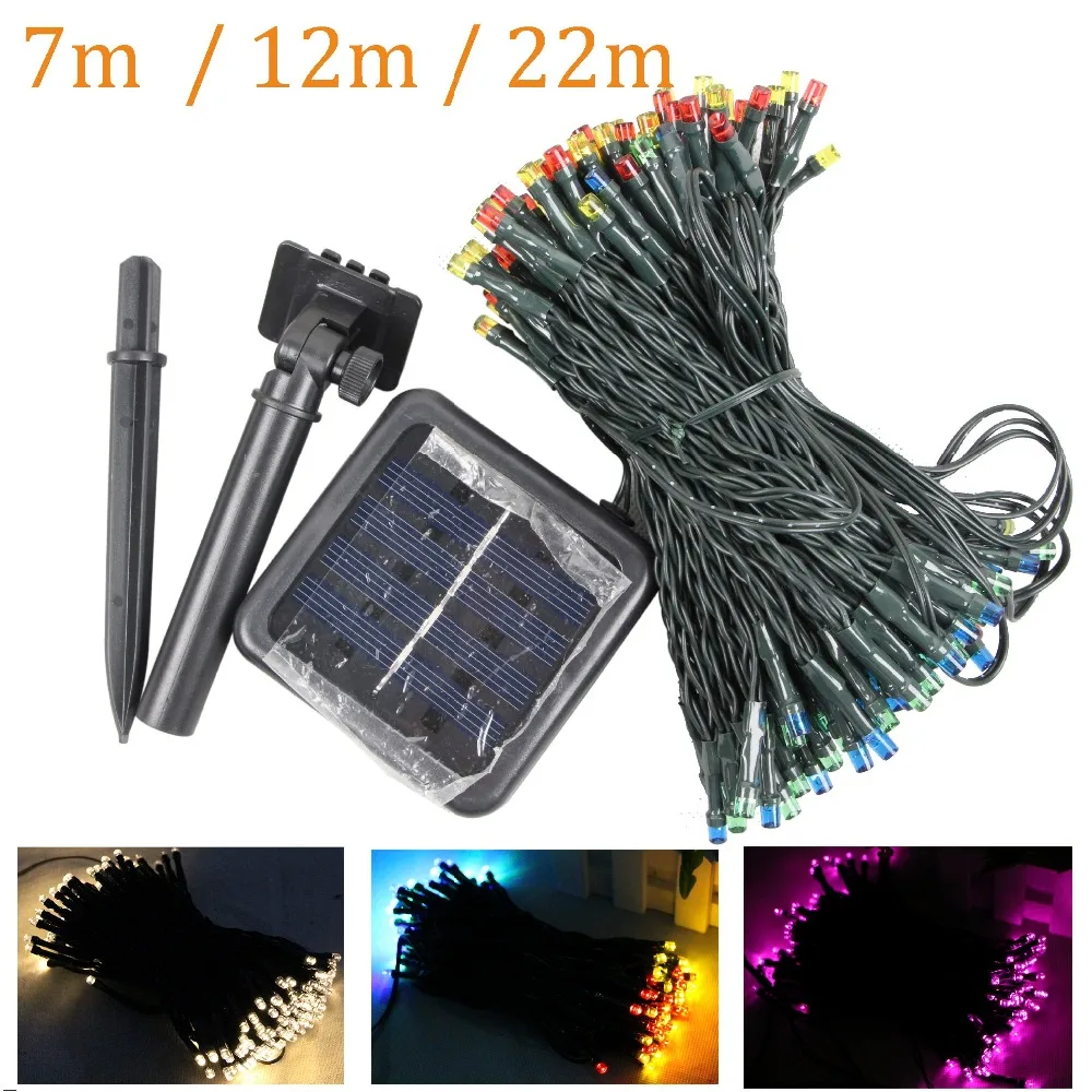 

50/100/200led Solar LED Fairy string Lights led Christmas light fairy lights Garlands for Garden party decor outdoor waterproof