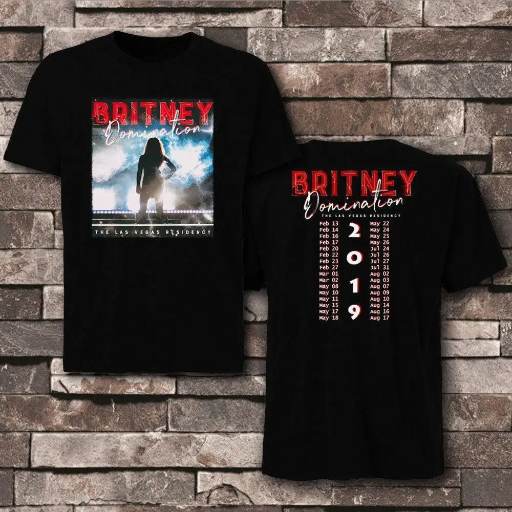 

NEW BRITNEY SPEARS DOMINATON LAS VEGAS TOUR 2019 SHIRT USA SIZE S-XXXL ZM1 Cotton Low Price Top Tee For Teen Boys