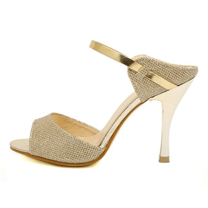 ladies gold sandals