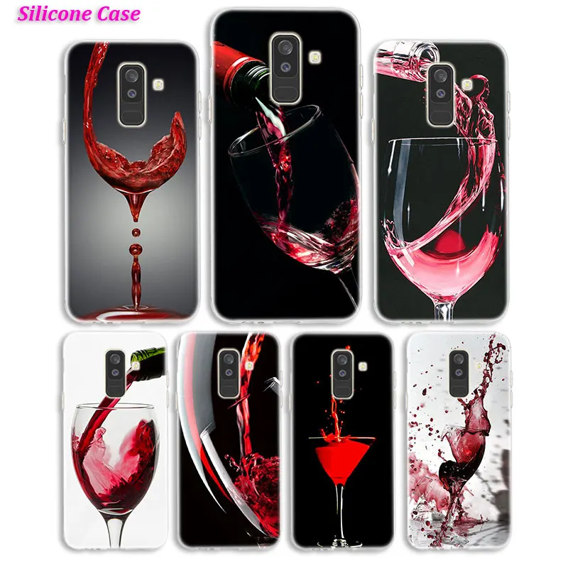 

Silicone Phone Case Glass Red Wine for Samsung Galaxy A8S A6S A9 A8 Star A7 A6 A5 A3 Plus 2018 2017 2016 Cover