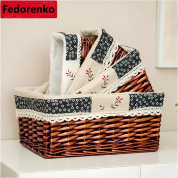 

decorative wicker basket organizer for gifts small large wicker storage box toy wicker storage baskets for kids room sundries