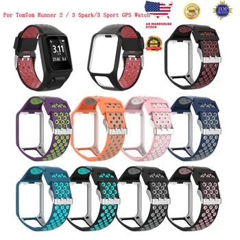 

New Soft Wrist Band Strap Replacement Silicone Smart Watch Bracelet Watchband for TomTom Runner 2 / 3 Spark/3 Sport GPS Watch