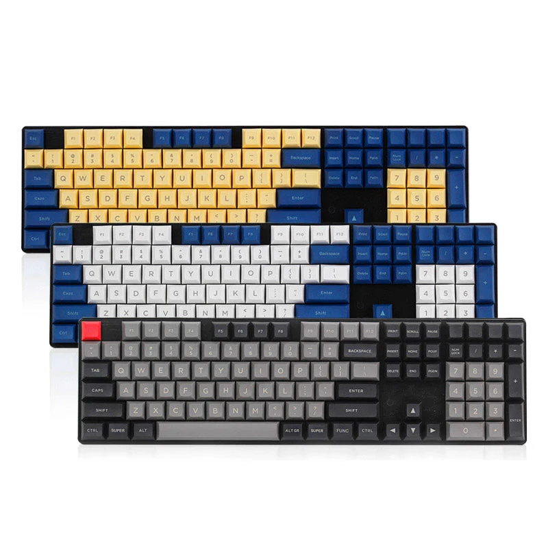 Топ Печатный dsa pbt keycap для механической клавиатуры 108 клавиш iso полный набор dolch