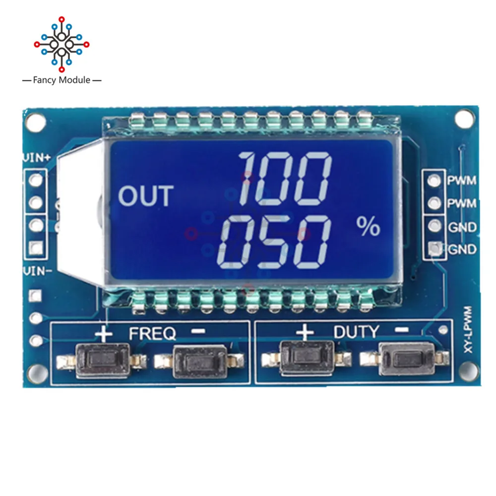 

diymore 1-Way PWM Pulse Frequency Duty Cycle Adjustable Signal Generator LCD Display 1Hz-150Khz 3.3V-30V