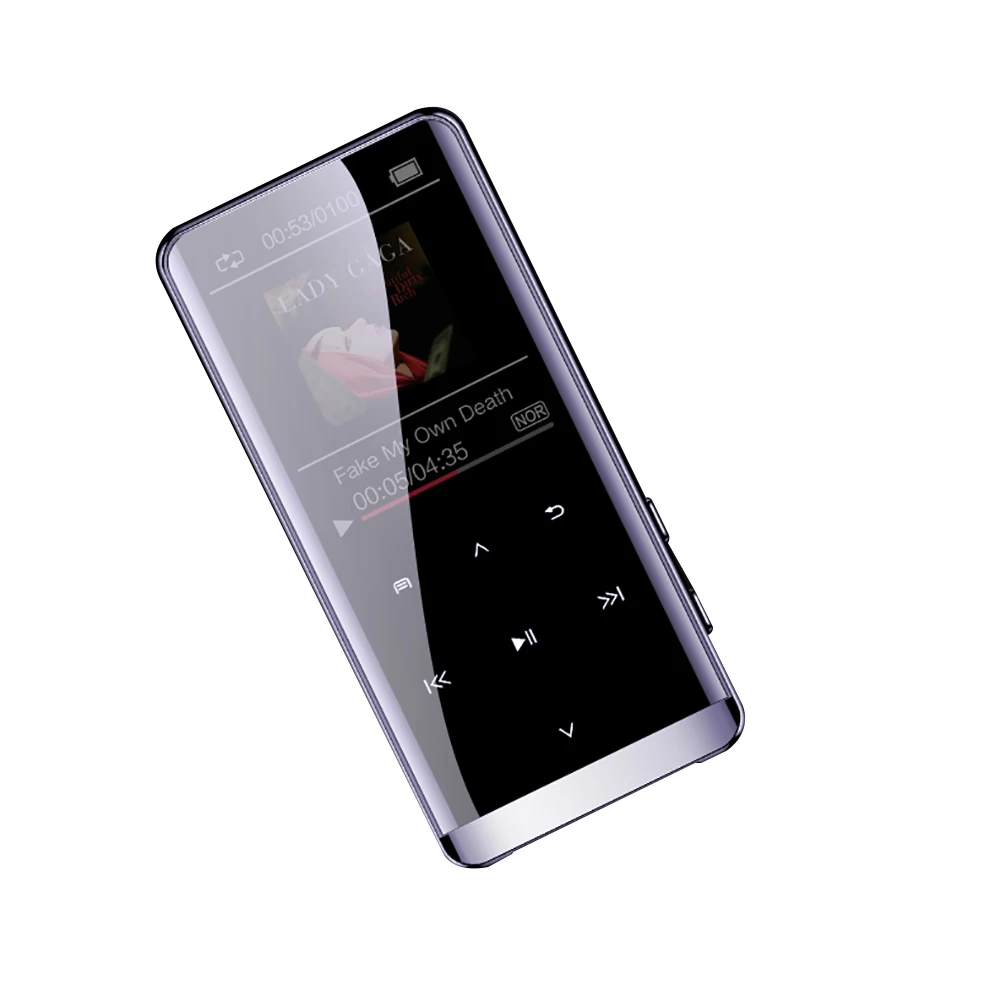 OTG MP3 Player Voice Recorder Bluetooth4.2 Touch Screen 1.8inch Mini 800mah With HIFI 5D 8GB/16G Ultra Thin HiFi MP3 Player