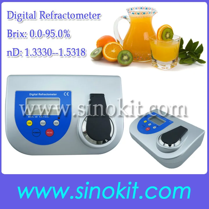 Bench Brix 0.0-95.0% High precision Sugar and nd Digital Refractometer BDR500 | Инструменты