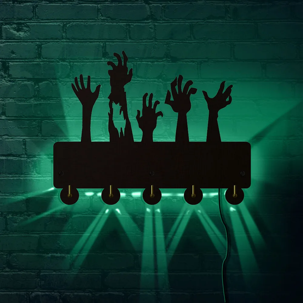 Zombie Hands дверь Настроение лампы крючки настенная вешалка для одежды полотенце