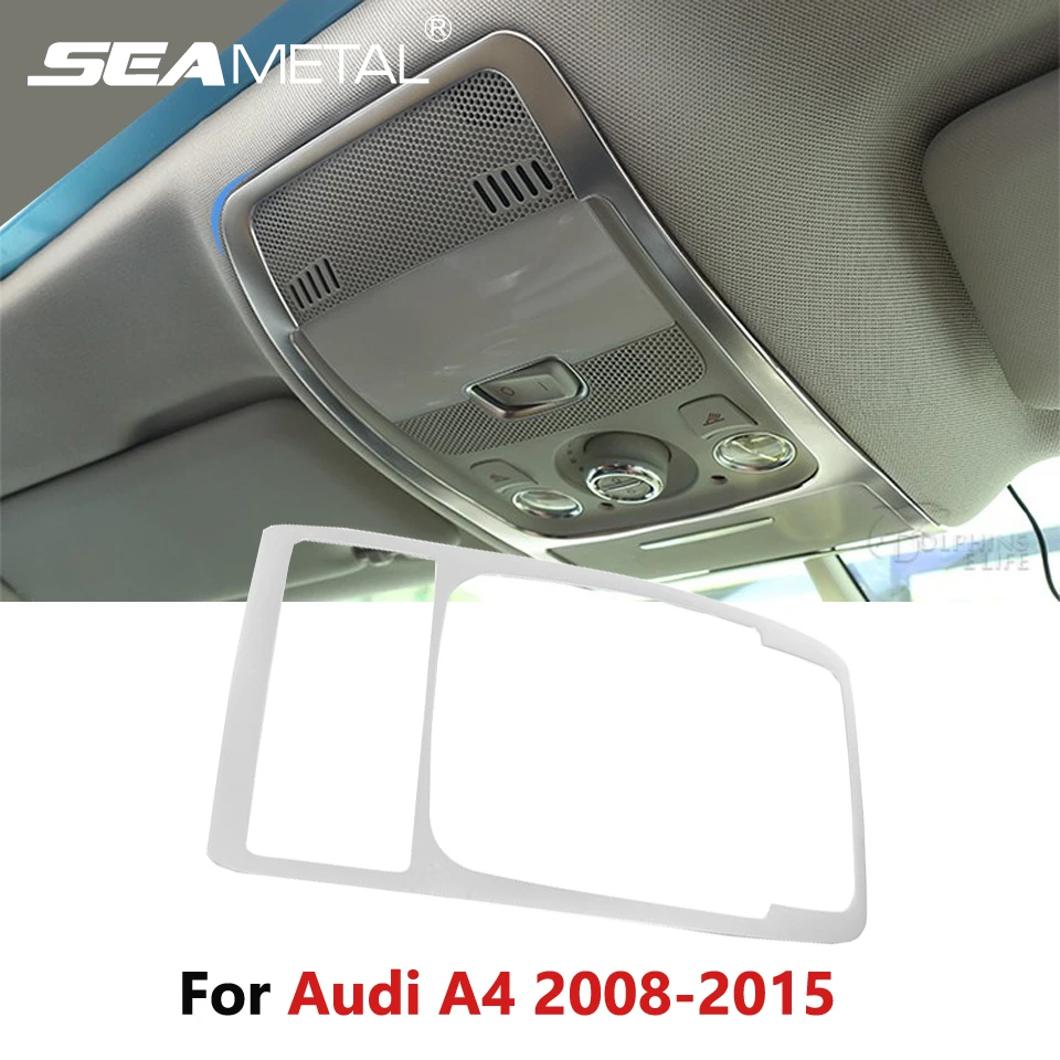 

For Audi A4 Q5 B8 2008 2009 2010 - 2012 2013 2014 2015 Car Reading Lights Covers Interior Dome Lamp Decoration Frame Cover Trim