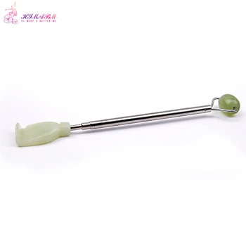 

HIMABM Natural polished jade adjustable sticks Massage Sticks Fitness Massage Stick Back Massager Relaxa Relieve Tickle