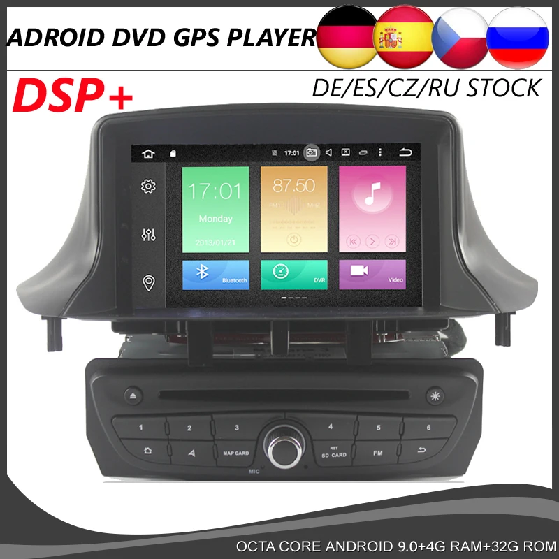 

Octa Core Android 9.0 Car DVD GPS player For Renault Megane 3 Fluence 2009-2015 DSP navigation Multimedia Stereo Radio BT CANBUS