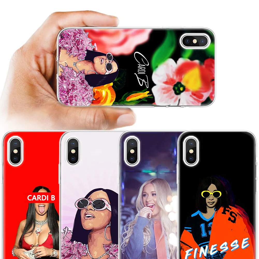 

Cardi B Print Case For Apple iPhone 7 5 5S SE 5C 6 6S 8 6/6S 7/7S 8/8S Plus Cover For iPhone 11 11Pro X XR XS MAX Fundas Capa