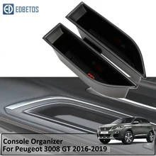 Peugeo t Car Accessories 2pcs Plastic Car Interior Front Side Door Storage Box Holder for Peugeot 3008 GT 3008GT