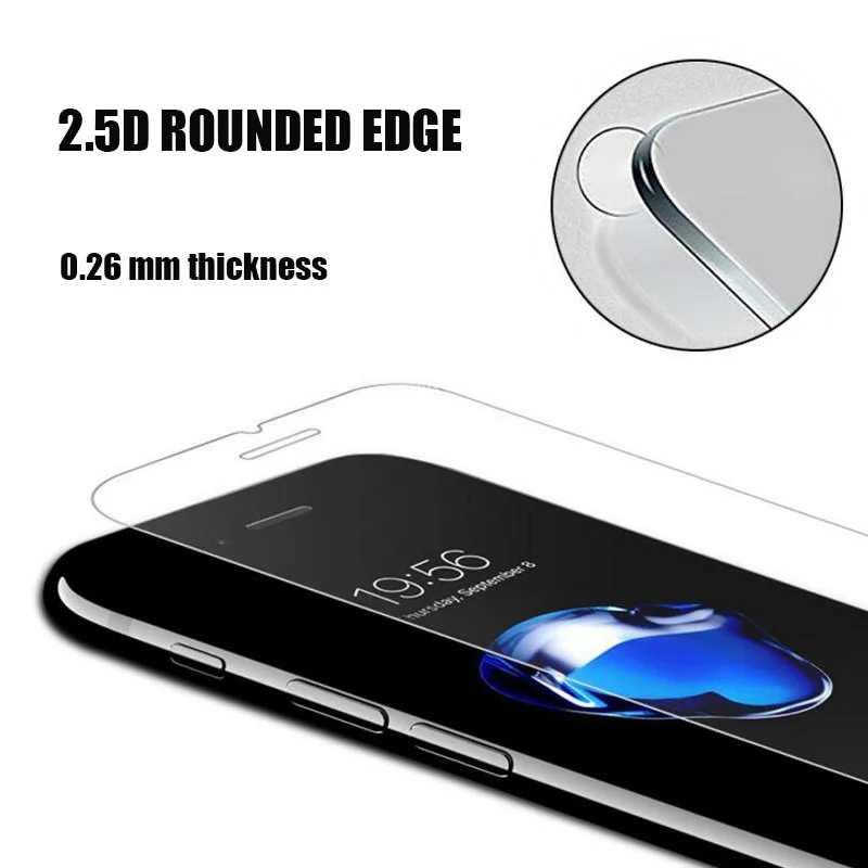 Mwihphms 2PC закаленное стекло для iphonex xs xsmax xr Защитная пленка экрана iphone4 5 6 7 8 plus