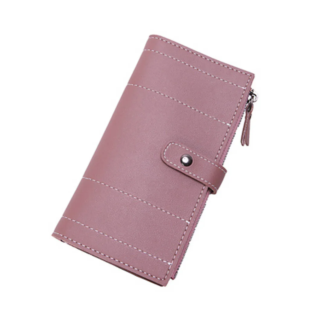 

OCARDIAN Women Fashion Handbags Long Stripe Pattern Leather Card Holders Handbag 2019 New Design Solid Color Shoulder Bags 9432