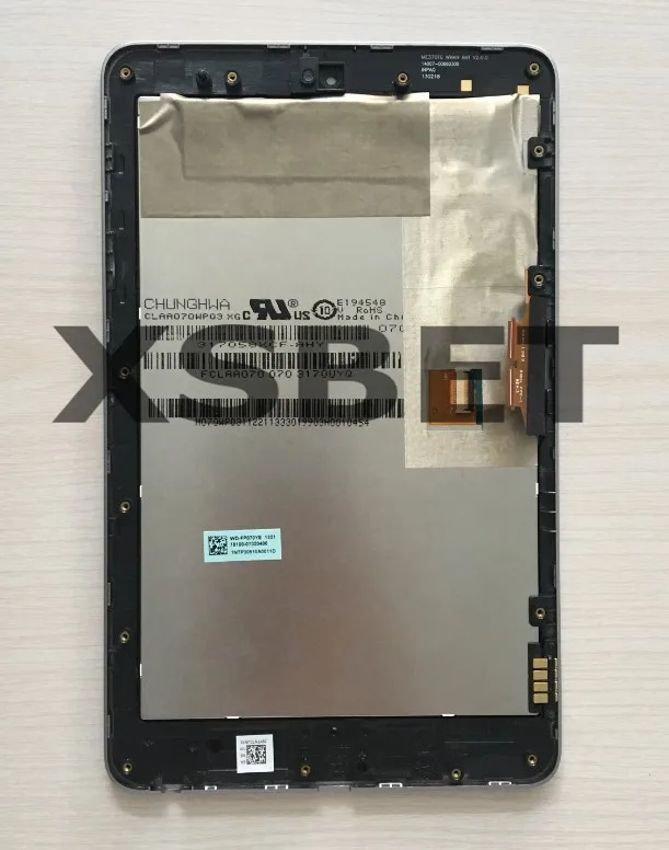 ME370 дисплей для ASUS Google Nexus 7 1st Gen Nexus7 2012 ME370T ME370TG ЖК-матрица кодирующий преобразователь сенсорного экрана в сборе+ рамка - Цвет: 3G