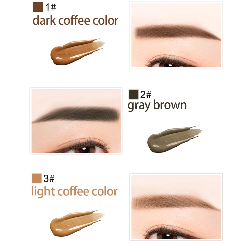 1 PC 2 in 1 Double-head Design Eyebrow Cream Mascara Combination Long-lasting Makeup No Blooming Waterproof make up Tool TSLM2