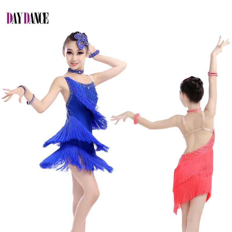 Filles Danse Latine De Robe Robe de Ballet Salsa Samba Tango Ballroom Costumes Dancewear Filles Danse Latine De Robe Robe de Ballet Salsa Samba Tango Ballroom Costumes Dancewear