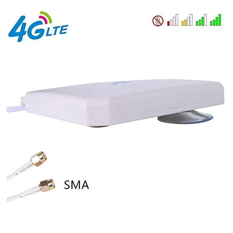 KuWfi-4G-LTE-Antenna-35dBi-SMA-Connector-Long-Range-Network-with-Suction-Cup-for-4G-Modem (1)