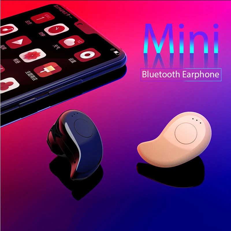 S530 M163 Bluetooth наушники вкладыши мини невидимые в ухо Спортивные Беспроводные наушники гарнитура с микрофоном для Iphone Xaomi наушники 4,1