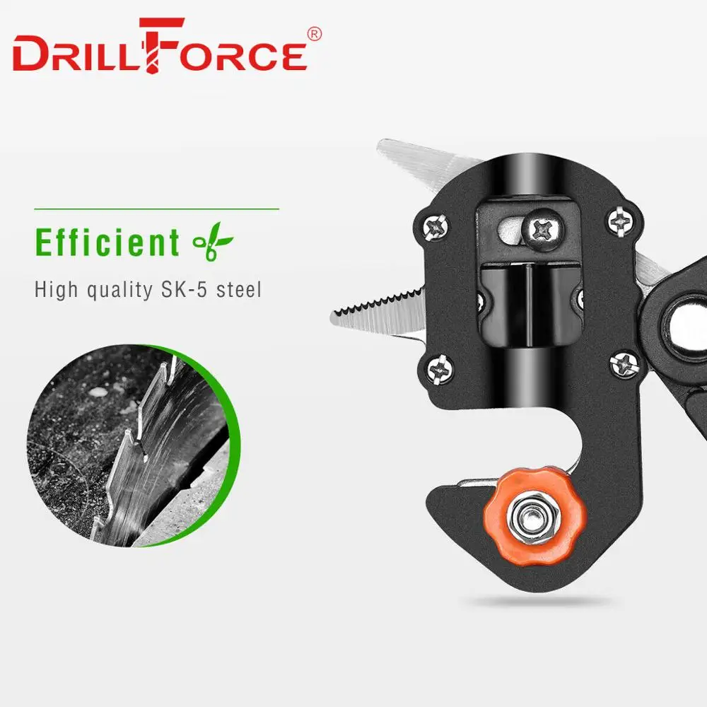  Drillforce Garden Tools Grafting Pruner Chopper Vaccination Cutting Tree Plant Secateurs Shears Sci