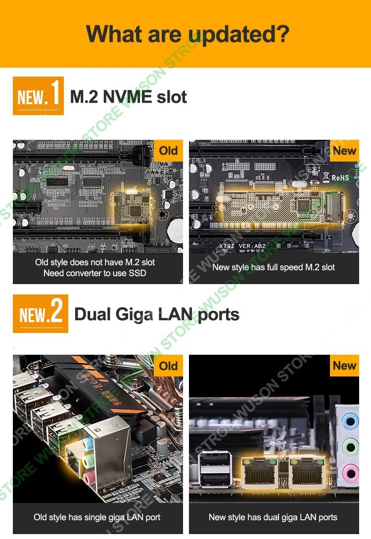 Скидка материнской bundle HUANANZHI двойной X79 материнской платы с M.2 слот двойной Процессор Intel Xeon E5 2670 с охладители Оперативная память 64 г (4*16G)